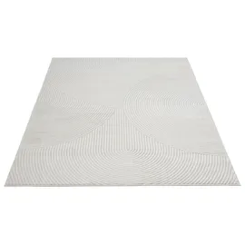 OTTO home Teppich Bentori, Hoch-Tief-Struktur, Scandi, rechteckig, Höhe: 11 mm, Modernes Design mit Boho-Charme, Wohnzimmer, Schlafzimmer beige 200 cm x 300 cm x 11 mm