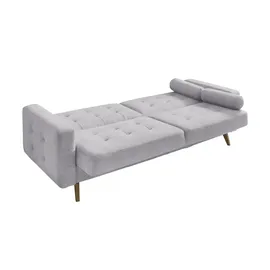 deinbett Schlafsofa mit Bettkasten Fjord ¦ grau ¦ Maße (cm): B: 226 H: 88 T: 90.0
