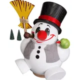 Seiffener Volkskunst eG Räuchermann Cool Man 12 cm weiß