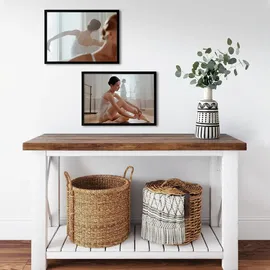 luxuskollektion Bilderrahmen A3 Holzrahmen Acrylglas Passepartout Fotos