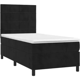 vidaXL Boxspringbett 100 x 200 cm Schwarz