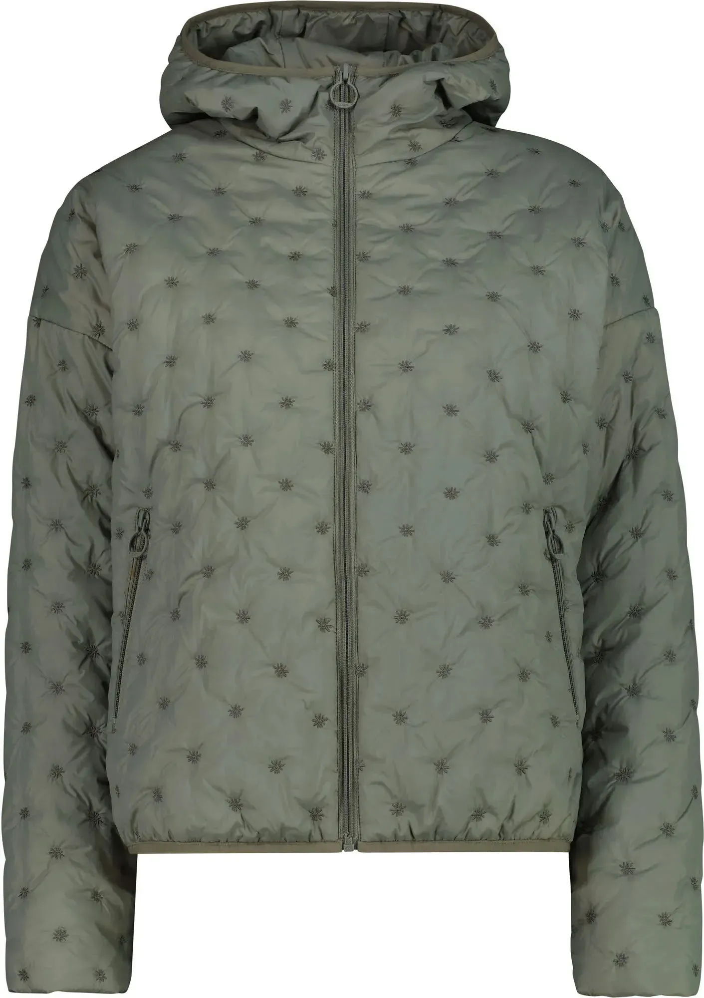 CMP WOMAN JACKET FIX HOOD Damen Freizeitjacke Daunenjacke grün 34