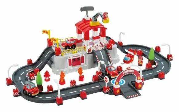 Ecoiffier Building Set - Fire Brigade Play - 117 pcs