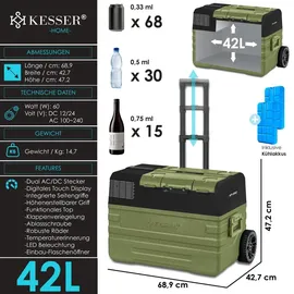 Kesser Kompressor Kühlbox 42 l