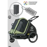 Hamax Pluto M Hundeanhänger mit gratis Pet Genie Hundekot-Entsorgungssystem