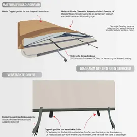 Canadian Spa Whirlpoolabdeckung braun 5,94 m x 2,28 m