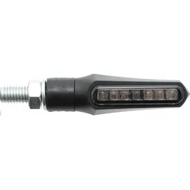 Highsider Smart Shorty-Fin LED 3in1 Blinker Rücklicht Kombination Karosserie schwarz/Scheibe getönt (Paar), hinten