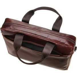 Bugatti Romano Aktentasche Leder 38 cm Laptopfach braun
