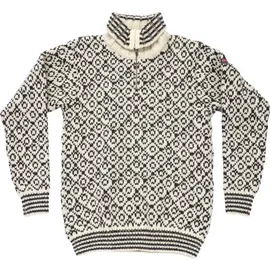 Devold of Norway Svalbard Wool Zip Neck Offwhite / Anthracite L