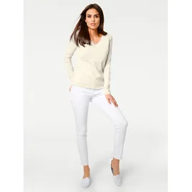 Heine V-Pullover Beige 44