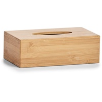 Zeller 25305 Kosmetiktücher-Box, Bamboo, L 27.5 x B 15.5 x H 8.5 cm, Natur