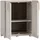 MID.YOU Keter Kunststoffschrank Groove 80 x 98 x 45 cm Beige