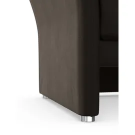 DOMO collection Sessel Pina Mikrofaser 99 x 95 x 88 cm Braun