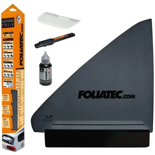 FoliaTec Scheibentönungsfolie, Tönungsfolie für Autoscheiben, BLACKNIGHT Dark, 76 x 300 cm, mit ABG, 85% Verdunkelung