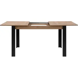 CaliCosy Ausziehtisch 80 x 75 x 80 cm braun/schwarz