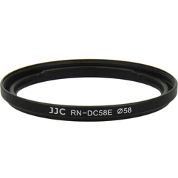 JJC Filter JJC adapter with 58 mm FA-DC58E filter for CANON PowerShot G1X MARK II, Gegenlichtblende, Schwarz
