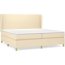 vidaXL Boxspringbett 200 x 200 cm Creme
