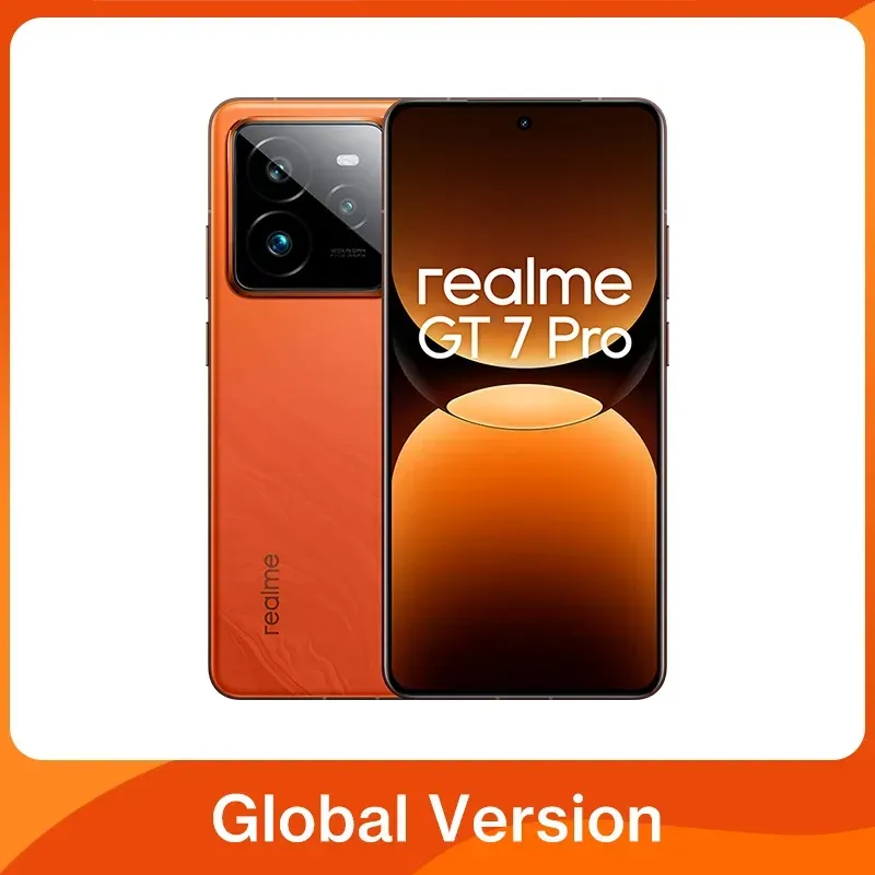 Globale Version realme GT 7 Pro 5G Smartphone Snapdragon 8 Elite AI Ultraklare Snap Kamera RealWorld Eco2 Display 6500mAh Akku 120W Charge NFC AI Smartphone