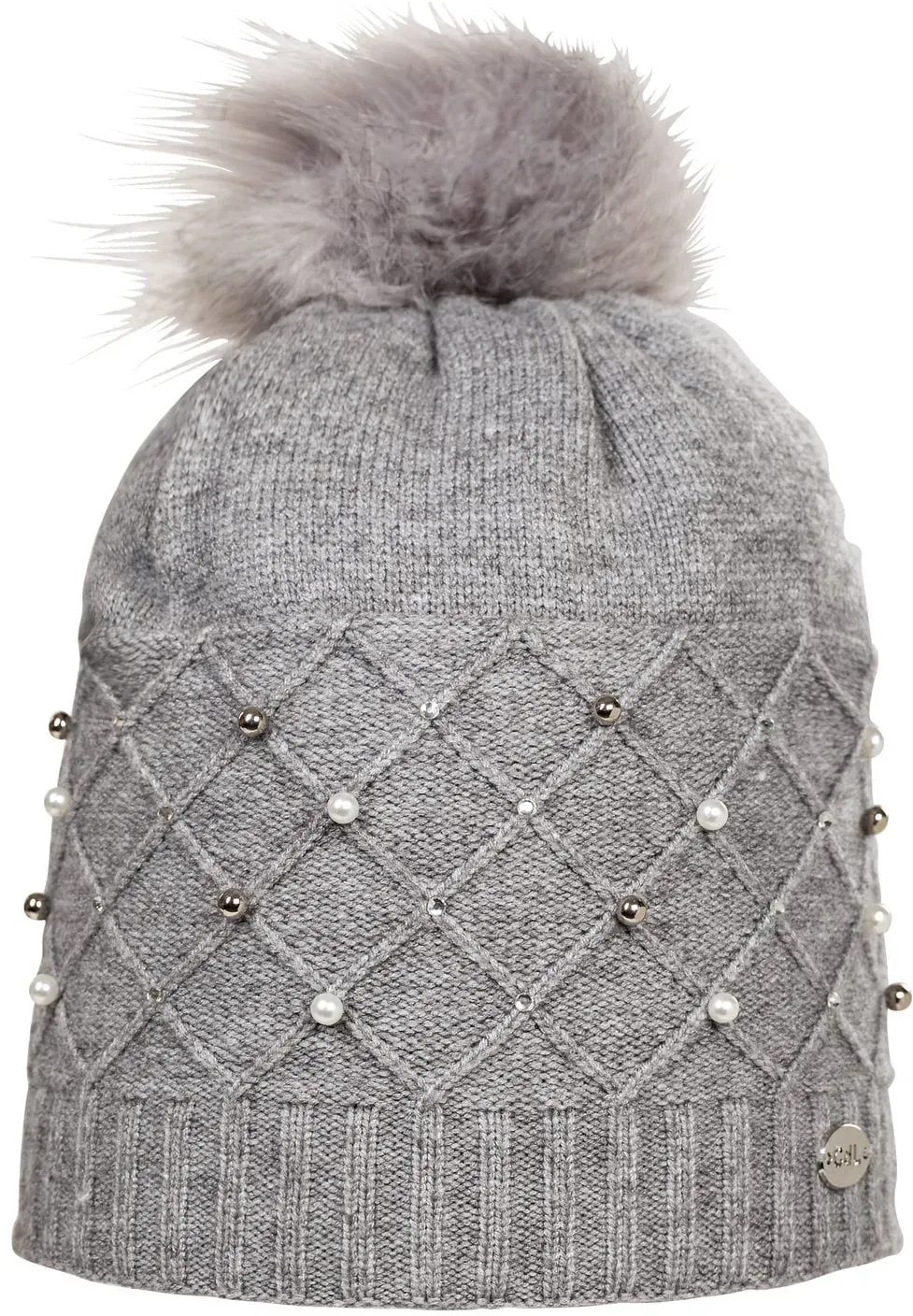 Cheval de Luxe Mütze mit Bommel grey Einheitsgröße