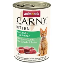 Animonda Carny Kitten Rind, Huhn & Kaninchen 12 x 400 g