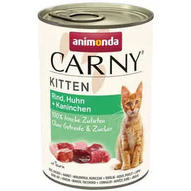 Animonda Carny Kitten Rind, Huhn & Kaninchen 12 x 400 g