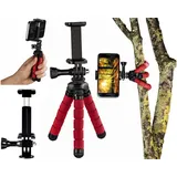 Hama Flex für Smartphone und GoPro, 14 cm, Rot