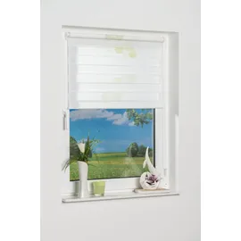 K-HOME Doppelrollo Denia 120 x 150 cm Blume/Grün
