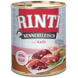 Rinti Kennerfleisch Nassfutter für Hunde - Kalbfleisch 800g