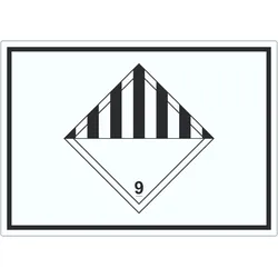 Aufkleber verschiedene Gefahren Symbol Stoffe Material miscellaneous A7 (74x105mm)