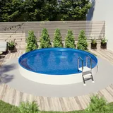 POOL Total Set SILBER Ø 5,00 x 1,20 m Folie blau 0,80 mm