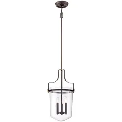 Penn Station 3-flammige Pendelleuchte - Western-Bronze - QZ-PENN-STATION-M-WT