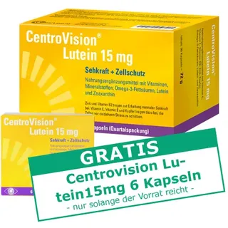 CENTROVISION Lutein 15 mg Kapseln 90 St