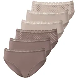 Jazz-Pants Slips VIVANCE, Damen, Gr. 32/34, grau (taupe, beige), Single Jersey, Obermaterial: 95% Baumwolle, 5% Elasthan, Unterhosen, angenehm elastische-qualität