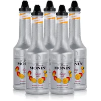 Monin Fruchtpüree Mix Mango 1L - Für Cocktails Milchshakes (5er Pack)