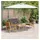 vidaXL Garten-Sofa-Set 4-tlg. braun