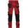 DASSY Stretch-Arbeitshose Flux Next 201160 PESCORE41 Gr. 53-PLUS rot/schwarz