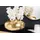 Riess-Ambiente Vase ABSTRACT ORIENT - modern Deko 35cm gold rund Metall Hammerschlag-Design
