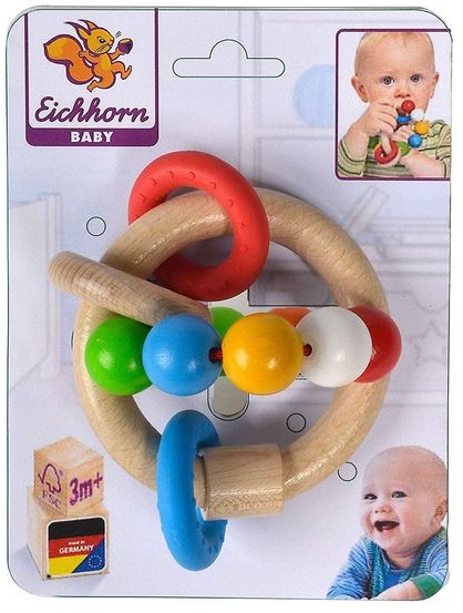 Eichhorn 100017040 - Baby Greifling 3D Holz