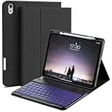 HMTDIYOU Tastatur mit Hülle für iPad 11. Generation 2025 11 Zoll A16/ iPad 10. Generation 2022 10,9 Zoll Hülle, Kabellose Bluetooth QWERTZ Tastatur Schutzhülle mit Stifthalter, Schwarz