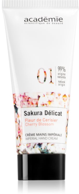 Académie Scientifique de Beauté Sakura Délicat Imperial Hand Cream feuchtigkeitsspendende Creme für Hände und Fingernägel mit Vitamin E 30 ml