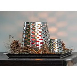Fink Windlicht LUMA (DH 7x9 cm - silber - DH 7x9 cm