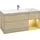Villeroy & Boch Finion Waschtischunterschrank G070HFPC 119,6x59,1cm, Emotion, Regal rechts Gold matt, Oak Veneer