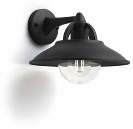 Cormorant wall lantern black 1x42W 230V