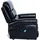 Mendler Fernsehsessel HWC-K63, Relaxsessel Sessel, Liegefunktion Aufstehhilfe Massage Heizfunktion, Kunstleder - schwarz