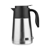 Isolierkanne Thermoskanne Tragbare 1300 ml 12/24 V Reise Auto Lkw Wasserkocher Schnell Kochen mit Zigarettenanzünder für Tee Kaffee trinken(12V)
