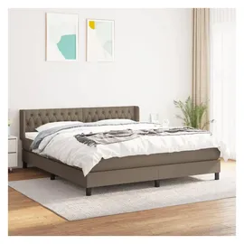vidaXL Boxspringbett 180 x 200 cm Taupe