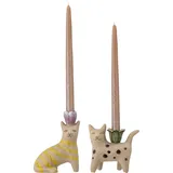 Bloomingville - Set of 2 - Mamie Cat Candlestick (82058194)