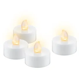 goobay LED-Teelichter 4 St. weiß