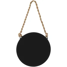 KLEINE WOLKE Kosmetikspiegel Rope, Schwarz,