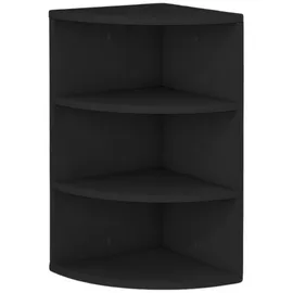 mein-regal Corner 60 Bücherregal 30 x 30 x 60 cm Schwarz